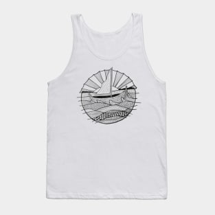 Boat in the sea Tank Top